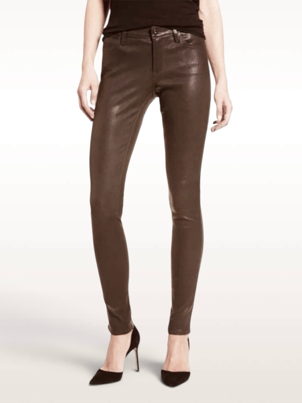 AG The Legging Coated Brown